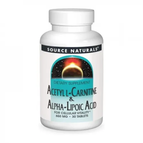 Acetyl L-Carnitine & Alpha-Lipoic Acid 650 mg - 30 tabs